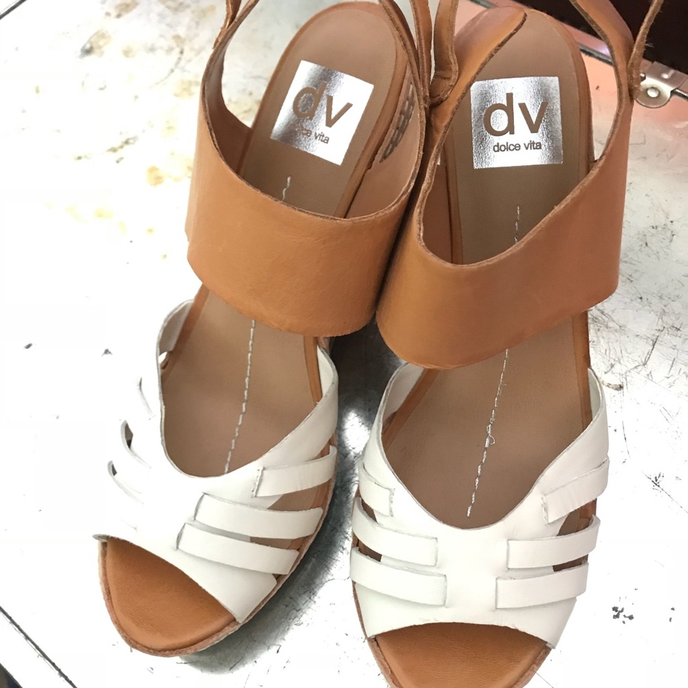 Dolce Vita Leather Wedge Heels